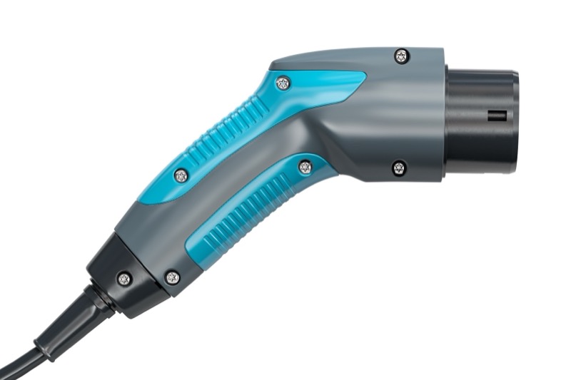 EV charger connector plug isolated showing compatibility details